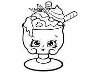 Printable Choc Mint Charlie from shopkins season 6 Chef Club coloring pages