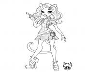 Printable monster high catrine demew coloring pages