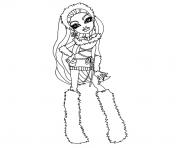 Printable monster high abbey bominable coloring pages