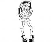Printable monster high frankie stein coloring pages