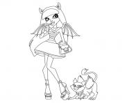 Printable monster high rochelle goyle coloring pages