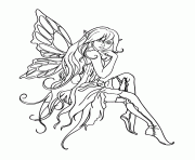 Printable beautiful cartoon fairy in boots  coloring pages