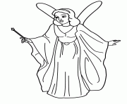 Printable fairy godmother  coloring pages