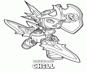 Printable skylanders swap force water series2 blizzard chill coloring pages