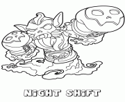 Printable skylanders swap force undead night shift coloring pages