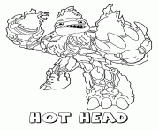 Printable skylanders giants fire hot head coloring pages