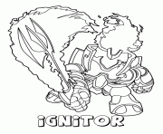 Printable skylanders giants fire ignitor series2 coloring pages