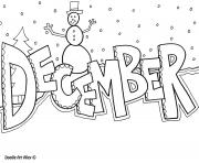 Printable december christmas coloring pages