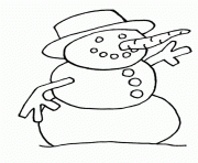 Printable carrot nose snowman s winter 1c6f coloring pages