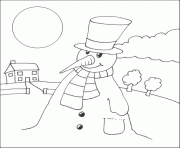 Printable lonely snowman s to print 1b3e4 coloring pages