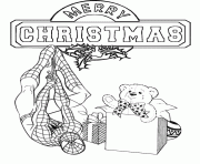 Printable spiderman presents christmas coloring pages