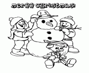 Printable pinocchio christmas snowman coloring pages