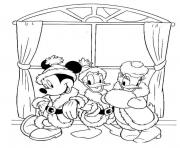 Printable mickey disney christmas 14 coloring pages