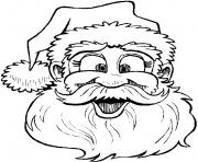Printable funny christmas santa claus 05 coloring pages