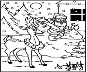 santa and reindeer christmas santa claus 23