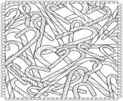 Printable adult christmas candy coloring pages
