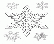 Printable Free Snowflake coloring pages