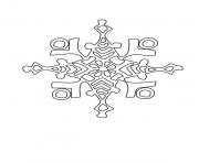 Printable Winter Snowflake coloring pages