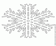 Printable cartoon snowflake drawing coloring pages