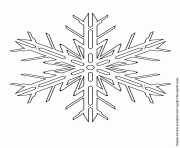 Printable cartoon snowflake coloring pages