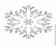 Printable snowflake for kids coloring pages