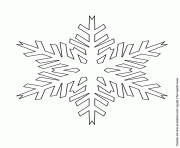 Printable easy snowflake coloring pages