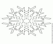 Printable snowflake outline coloring pages