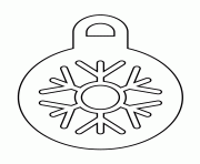 Printable snowflake ornament stencil coloring pages