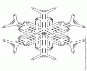 Printable snowflake cutout coloring pages