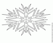 Printable snowflake vector coloring pages