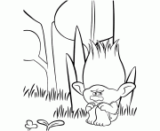 Printable Sad Branch Trolls movie coloring pages