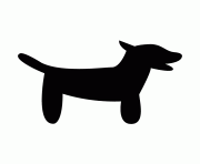 Printable dog silhouette 68 coloring pages