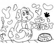Printable blue dog 0442 coloring pages