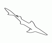 Printable dogfish stencil coloring pages