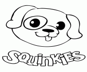 Printable squinkies dog coloring pages