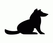 Printable dog silhouette 96 coloring pages