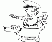 Printable police dog f3f0 coloring pages