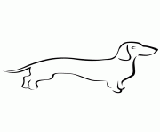 Printable simple dog line art coloring pages