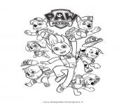 Printable paw patrol ryder and the dogs coloring pages