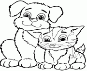 Printable  with dogs and catsa091 coloring pages