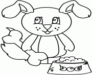 Printable bunny looking dog 6a65 coloring pages