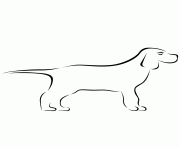 Printable dog for toddlers simple coloring pages