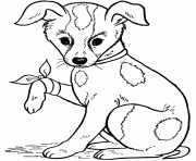 Printable wounded dog0047 coloring pages