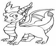 Printable spyro cool dragon coloring pages