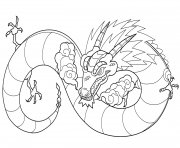 Printable oriental dragon by koffinkats1 coloring pages