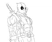 Printable deadpool marvel coloring pages