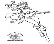 Printable supergirl 5 coloring pages