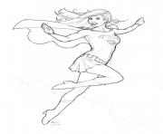 Printable supergirl 8 coloring pages