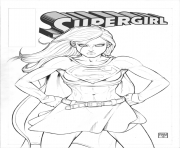 Printable supergirl official coloring pages