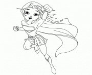 Printable supergirl coloring pages